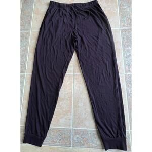 Virgin Atlantic Loungewear Jogger Pants Eggplant Purple Men S-M -New without tag